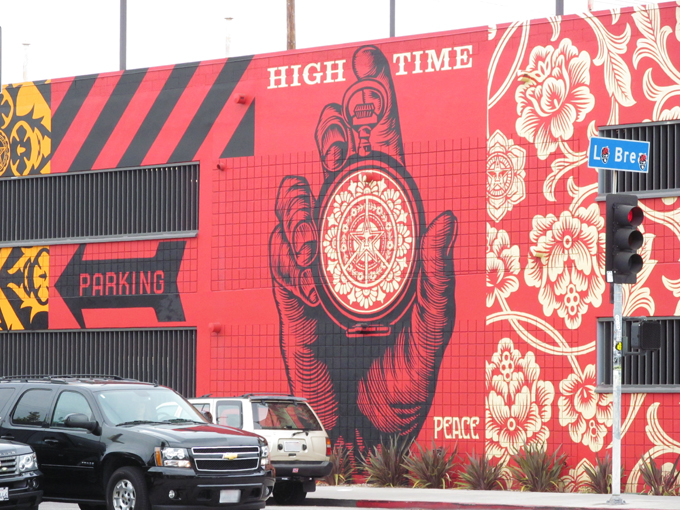 Mural by Obey, La Brea Avenue, Los Angeles